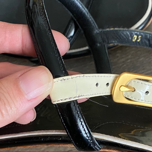 COPY - Ferragamo Ankle Strap Heeled Sandals Open Toe 9.5 - Picture 8 of 9